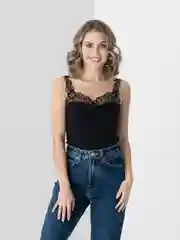 Хром майка женская Diva More с кружевом белая или черная
