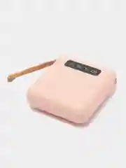 Розовый внешний аккумулятор Power Bank 10000, 20000 mAh / Powerbank повербанк с проводами