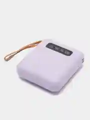 Лавандовый внешний аккумулятор Power Bank 10000, 20000 mAh / Powerbank повербанк с проводами