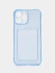 Ледяной силиконовый чехол на iPhone 13, 13 Pro, 13 Pro Max, с усиленными краями, с карманом