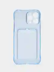 Ледяной силиконовый чехол на iPhone 13, 13 Pro, 13 Pro Max, с усиленными краями, с карманом