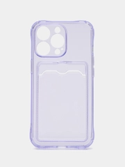 Силиконовый чехол на iPhone 13, 13 Pro, 13 Pro Max, с усиленными краями, с карманом