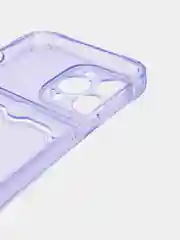 Лавандовый силиконовый чехол на iPhone 13, 13 Pro, 13 Pro Max, с усиленными краями, с карманом