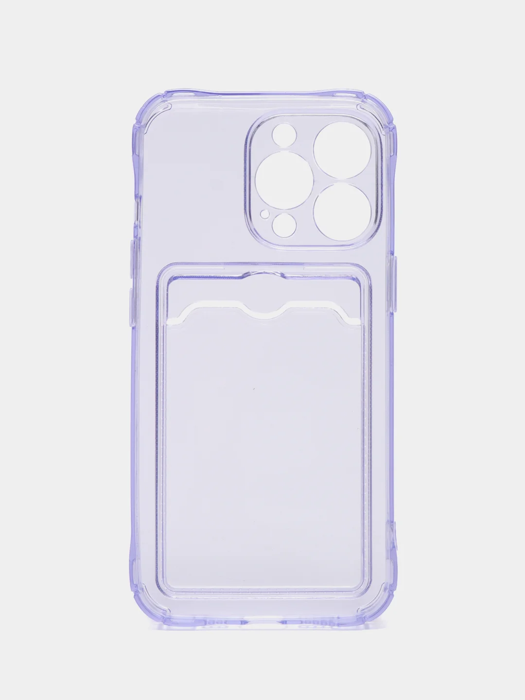 Лавандовый силиконовый чехол на iPhone 13, 13 Pro, 13 Pro Max, с усиленными краями, с карманом