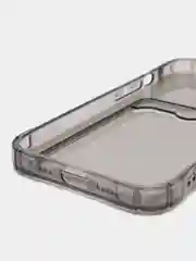 Серебряный силиконовый чехол на iPhone 13, 13 Pro, 13 Pro Max, с усиленными краями, с карманом