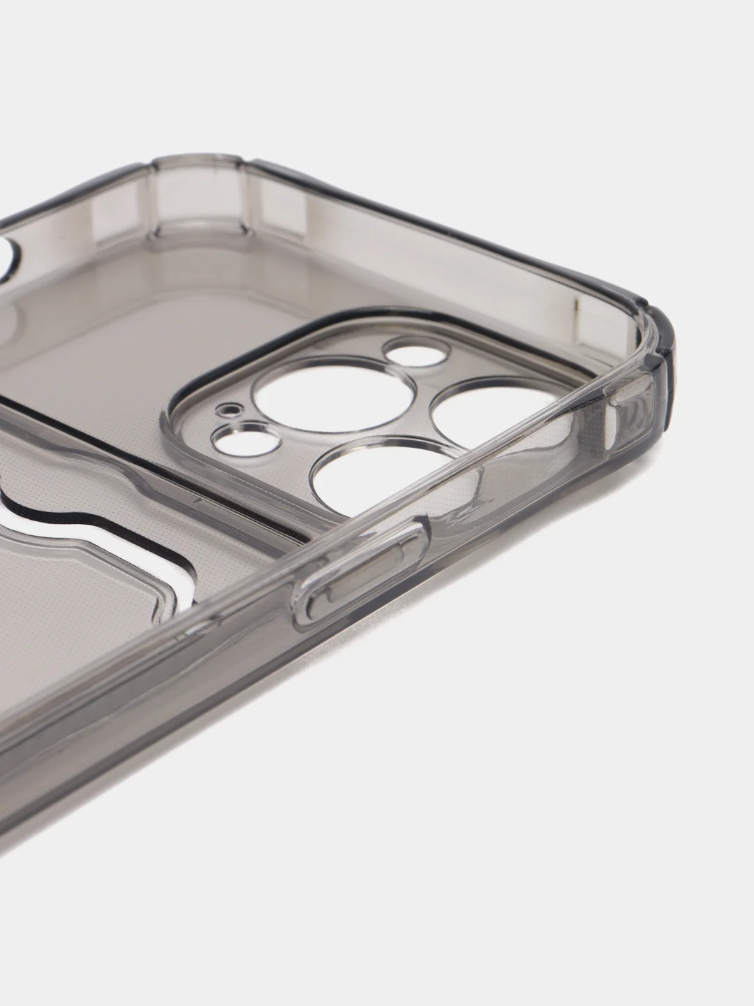 Серебряный силиконовый чехол на iPhone 13, 13 Pro, 13 Pro Max, с усиленными краями, с карманом