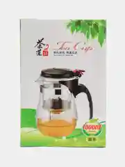Чайник стеклянный заварочный, с фильтром, френч-пресс