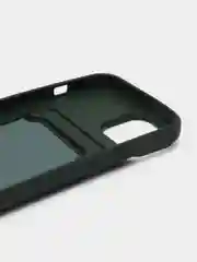 Зеленый чехол силиконовый для iPhone 7/8/SE/11/12/13/14/15/Plus/Pro Max, с карманом для карты