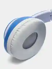 Голубой наушники беспроводные Bluetooth, с кошачьими светящимися ушками