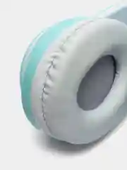 Бирюзовый наушники беспроводные Bluetooth, с кошачьими светящимися ушками