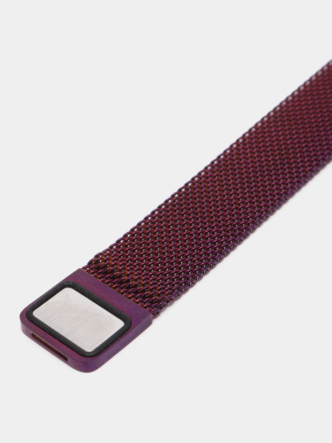 Фиолетовый металлический ремешок для Xiaomi Mi Band 7 миланская петля сяоми ми банд фитнес браслет