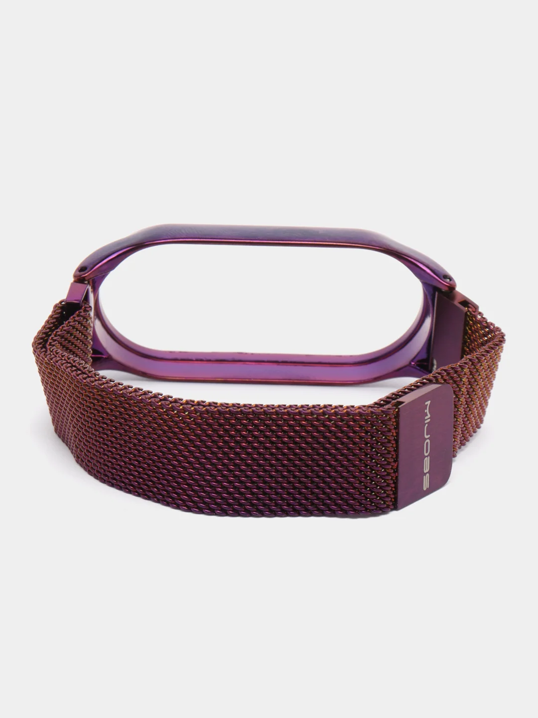 Фиолетовый металлический ремешок для Xiaomi Mi Band 7 миланская петля сяоми ми банд фитнес браслет