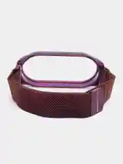 Фиолетовый металлический ремешок для Xiaomi Mi Band 7 миланская петля сяоми ми банд фитнес браслет