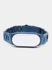 Синий металлический ремешок для Xiaomi Mi Band 7 стальной фитнес браслет