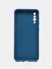 Синий силиконовый чехол Samsung Galaxy A50, A50s, A30s (Самсунг Галакси А50, А30С), прозрачный