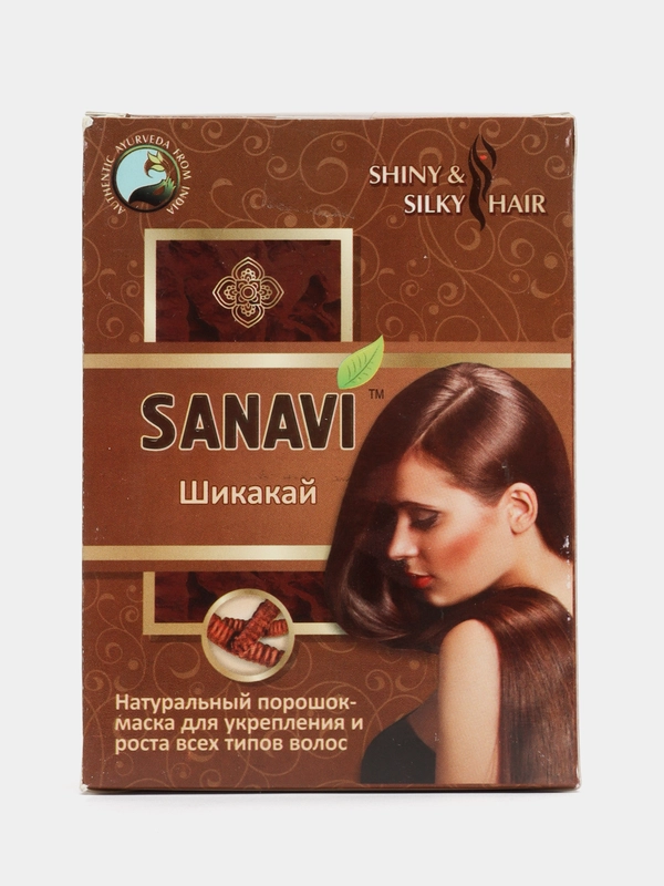 Аюрведический порошок для волос SANAVI (Санавай) "Шикакай", 100 г