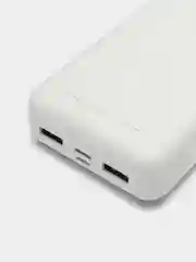 Белый внешний аккумулятор More choice, 20000 mah, PB33-20 с фонариком