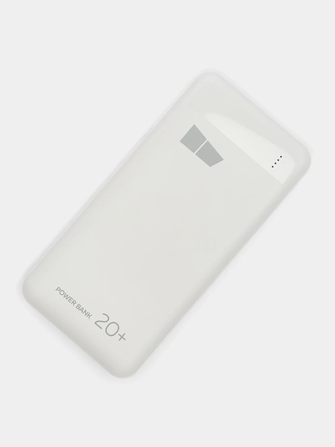 Белый внешний аккумулятор More choice, 20000 mah, PB33-20 с фонариком