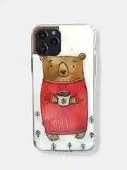 Аметистовый чехол накладка c новогодним рисунком принтом картинкой для iPhone 11 pro max 11 pro xs max