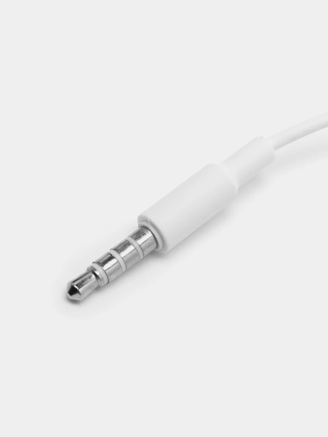 Серебряный наушники с микрофоном Borofone с разъёмом 3.5 Jack