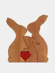 Декоративные зайцы, деревянные