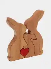 Декоративные зайцы, деревянные