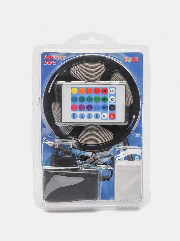 Светодиодная лента LED SMD 5050, 5 м, с пультом