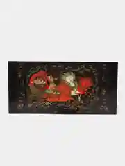 Черный открытка новогодняя