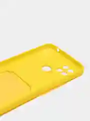 Желтый чехол для Xiaomi Redmi 10C / Poco C40, Сяоми Редми 10С силиконовый, с карманом для карты
