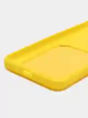 Желтый чехол для Xiaomi Redmi 10C / Poco C40, Сяоми Редми 10С силиконовый, с карманом для карты