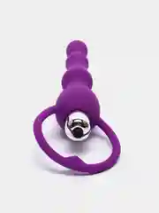 Фиолетовый вибратор анальный