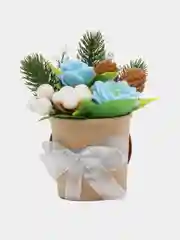 Аметистовый букет из мыльных цветов и ягод, подарочный набор"Букет ",подарок учителю,коллеге