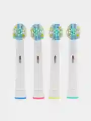 Бежевый насадки для электрической зубной щетки Oral B/ для зубных щёток Oral-b,  набор из 4 шт