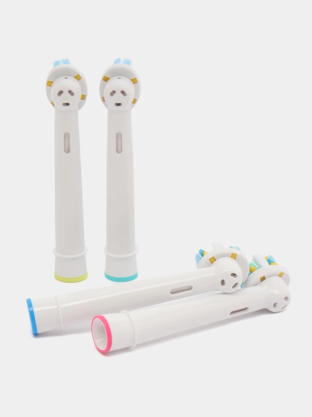 Бежевый насадки для электрической зубной щетки Oral B/ для зубных щёток Oral-b,  набор из 4 шт