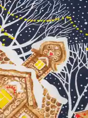 Индиго полотенце кухонное из рогожки "Новый год"