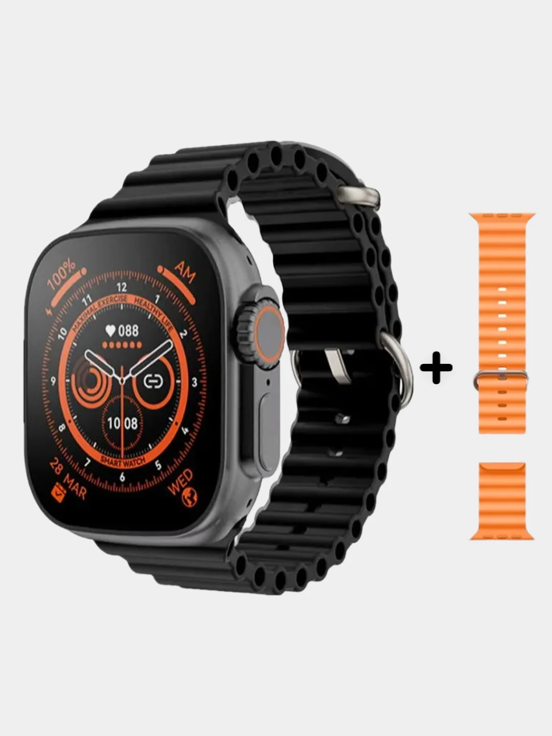 Smart Watch X8 Ultra, 49 мм, 8 серия, 2 ремешка в комплекте Умные Смарт ...