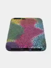 Фуксия пластиковый чехол iPhone X / Xs / 7 Plus / 8 Plus разноцветный, внутри бархат
