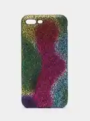 Фуксия пластиковый чехол iPhone X / Xs / 7 Plus / 8 Plus разноцветный, внутри бархат