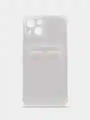 Прозрачный чехол с карманом для Realme C11, C35, C55 с защитой камеры, прозрачный, противоударный