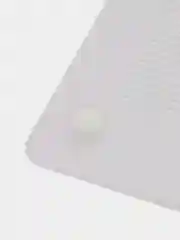 Белый чехол-накладка полупрозрачная для ноутбука Apple Macbook