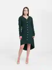 Зеленый кардиган женский на пуговицах laFemme