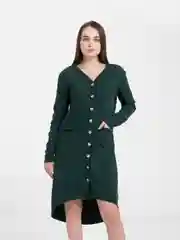 Зеленый кардиган женский на пуговицах laFemme