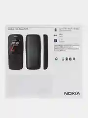 Черный мобильный кнопочный телефон Nokia 106 Dual Sim