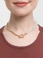 Золотой цепочка с жемчугом
