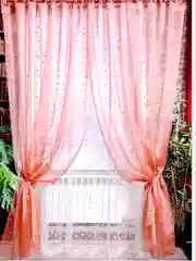 Молочный штора на кухню "Дуэт", персиковый, 175*280