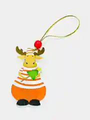 Рыжий новогодняя ёлочная игрушка из дерева / подвеска - украшение на ёлку / Новый год