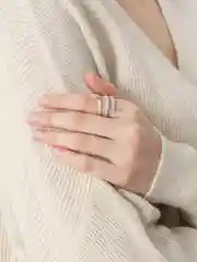 Серебряный кольцо безразмерное "Змея", серебряное