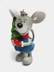 Лазурный брелок новогодний "Мышонок", 4 вида