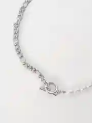 Серебряный цепочка с жемчугом