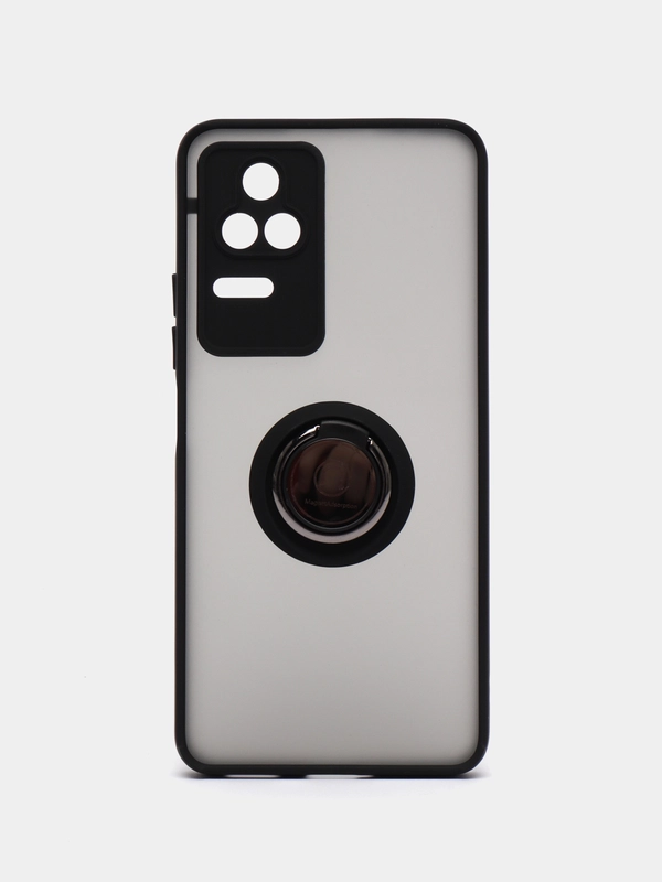 Чехол противоударный Xiaomi POCO F4 с магнитом и кольцом